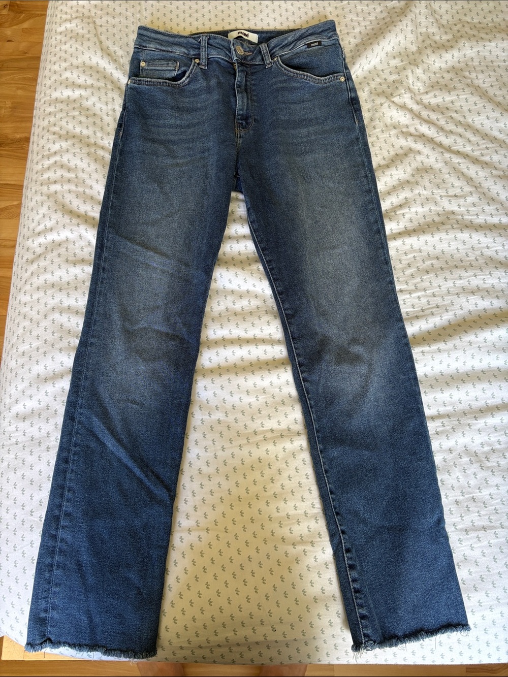 Mavi Women's Straight-Leg Jeans in Dark Blue Wash